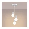 Sollux SL.1710 - Luster na sajli HALO 3xG9/8W/230V O 25 cm bela