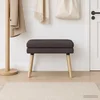 Dvojna klop Temno rjava 60 x 40 x 46 cm Blago