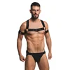Master Series Rave Harness Elastic Chest Harness with Arm Bands S/M