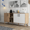 Hanah Home Komoda Exxen 180x80x45cm Hrast-Bela