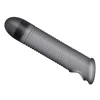 SuperLove Ultra Thin Liquid Silicone Penis Sleeve Ribbed Large