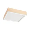 Plafonsko svetlo NATURAL SQUARE 4xE27/15W/230V 39x39 cm borovina/bela