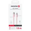 SWISSTEN PODATKOVNI KABEL TEXTILE II USB-C/LIGHTNING 1,5 M ROZA
