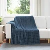 Vidaxl Obloge 6 pcs Temno modra 200 x 150 cm Flis