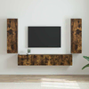 TV zidni ormar Zidne 2 pcs Dimljeni hrast 30 x 31 x 100 cm
