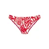 BUFFALO Bikini hlačke rdeča / bela