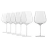 6-piece Burgundy wine glass set, crystalline glass, 955 ml, Vervino -