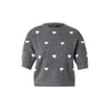 VERO MODA Pulover VMDOFFY INTARSIA temno siva/bela