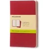Moleskine Cahier Journal, Soft Cover, Large, Cranberry Red