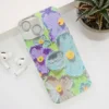 Maska Painting Flower za iPhone 15 plava