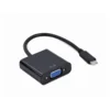 Gembird A-CM-VGAF-01 Adapter kabl Type-C to VGA, USB, 15 cm, Crni