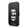 Maska na preklop Karl Lagerfeld Karl Flip za iPhone 12 Pro crna.