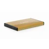 Gembird - HDD External Enclosure, 2.5``, SATAIII, USB3.0, Brushed aluminium, Gold