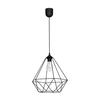 Viseća lampa BASKET 1xE27/60W/230V crna