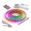 KOMPLET 1x LED RGBW traka DIGITAL LED/16,5W/230V 5 m + 5x ugradni profil 1 m + daljinski upravljač