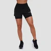 GymBeam Ženske tekaške kratke hlače Pulse 2v1 Black