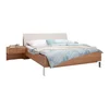 Dieter Knoll POSTELJNA GARNITURA 180 cm x 200 cm , les, tekstil, leseni material barve hrasta, barve šampanjca