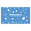 Swimaholic swimming world microfibre towel blue
