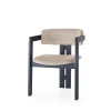 Hanah Home Trpezarijska stolica 58x76x49cm Crno-Bež