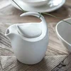 DUKA Porcelanska jušna skleda s krožnikom 450 ml bela Time