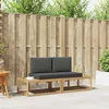Set vanjskih sofa s jastukom 2 pcs Bijela i antracit Poliester