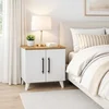Hanah Home noćni ormarić Lumen, 51,5 cm, beli / atlantski bor