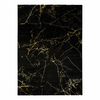 Črna preproga Universal Gold Marble, 80 x 150 cm