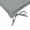 Jastuk za vrtnu klupu sivi 150x50x4 cm od tkanine Oxford