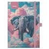 Blok notes z elastiko animals elephant a6 tp črt 96l PROMOCIJA
