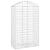 Gabionska košara s lukom 100x50x160/180 cm pocinčano željezo