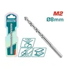 TOTAL HSS M2 brušena burgija, 8mm