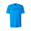 BOSS Majica Tee 5 mornarska/azur