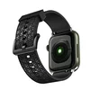 slomart pas za uro y trak za apple watch 7/6/5/4/3/2/se (41/40/38mm) trak za zapestnico črne barve