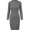 Urban Classics Obleka  Ladies Rib Dress  antracit/temno siva