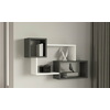 HANAH HOME Zidna polica Afro Anthracite