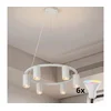 Brilagi - LED RGBW prigušiva luster na sajli SELE 6xGU10/6,5W/230V bela