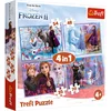 Trefl Slagalica Frozen, 4 komada, 71 deo