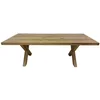 Casa Padrino Luxury Solid Wood Dining Table Natural 240 x 100 x H. 78 cm - Rectangular Kitchen Table - Dining Room Furniture - Solid Wood Furniture - Luxury Furniture