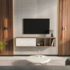 HANAH HOME TV polica Teo Floating Walnut White