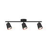 LED spot svetiljka 3xLED/5W/230V 3000K crna