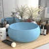 Vidaxl Razkošen umivalnik okrogel mat 40x15 cm keramičen