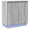 LED komoda za Siva sonoma 71 x 34,5 x 75 cm Konstruirano drvo