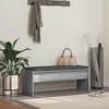 Klupa za hodnik s jastukom Siva Sonoma 103 x 38 x 40 cm