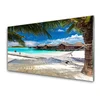 tulup.si Slika na akrilnem steklu Ocean beach landscape 100x50 cm 2 obešalnika
