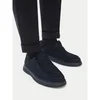 Tommy Hilfiger Nizki čevlji Comfort Nubuck Moc Toe Shoe FM0FM05975 Mornarsko modra