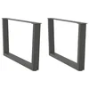 Noge za klub stolić V-oblika 2 kom antracit 70 x (42-43,3) cm čelik