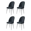 Hanah Home Set stolica Ritim, 44x96x42 cm, 4 komada, Antracit-bele
