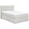 Carryhome POSTELJA BOXSPRING 140 cm x 200 cm , tekstil sivobela