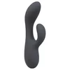 le Wand Soft Rabbit - 2-motorski vibrator s stimulatorjem klitorisa (črna)