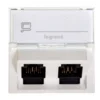 LEGRAND MOSAIC Dvojna računalniška vtičnica RJ45 kat. 5e UTP bela 076502